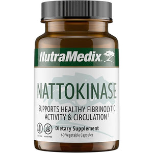 Nutramedix Nattokinase Supplement -2000 FU- to Support Heart Health and Healthy Circulation - (60 Capsules)