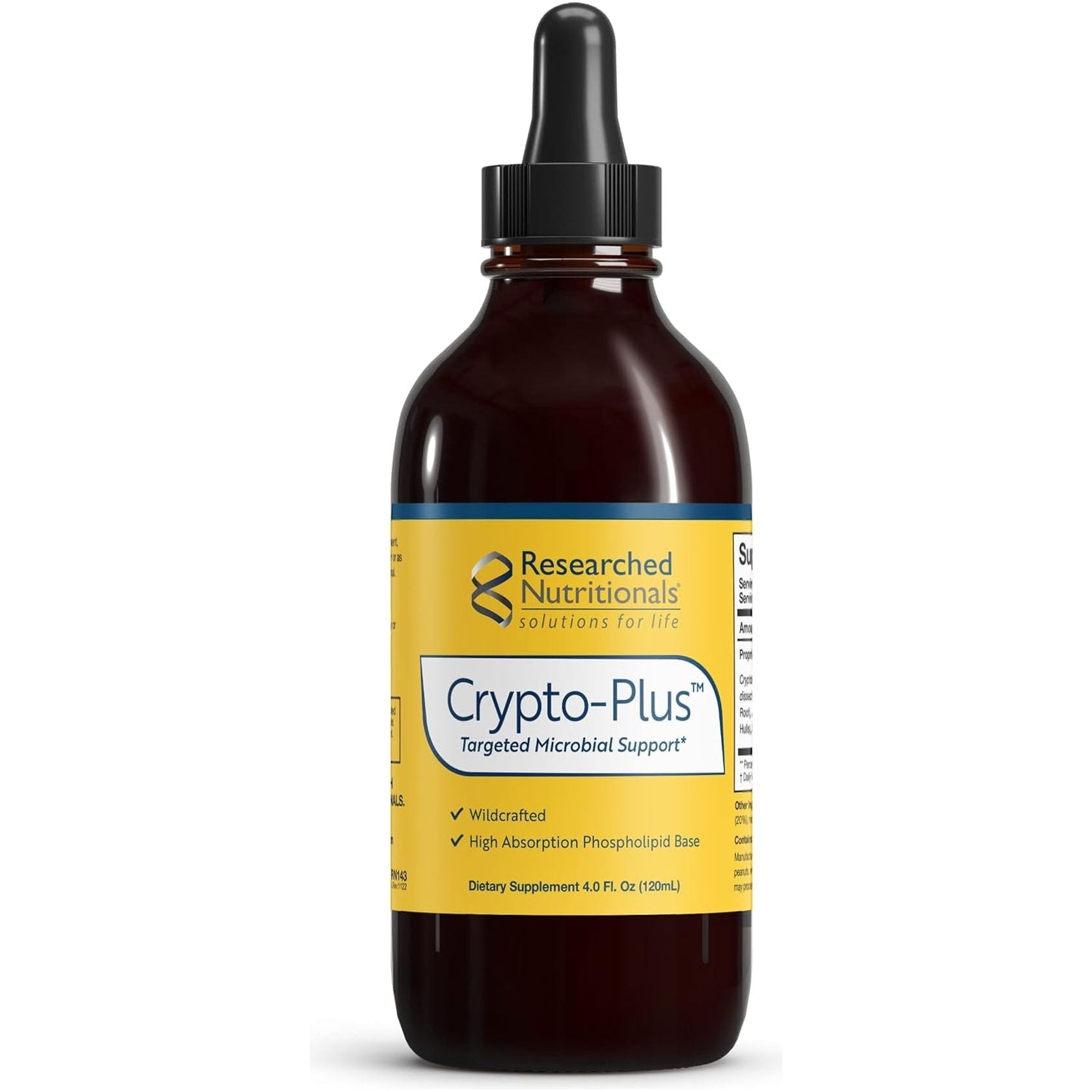 Researched Nutritionals Crypto-Plus - Targeted Microbial & Immune Support Formula (4 Fl Oz)