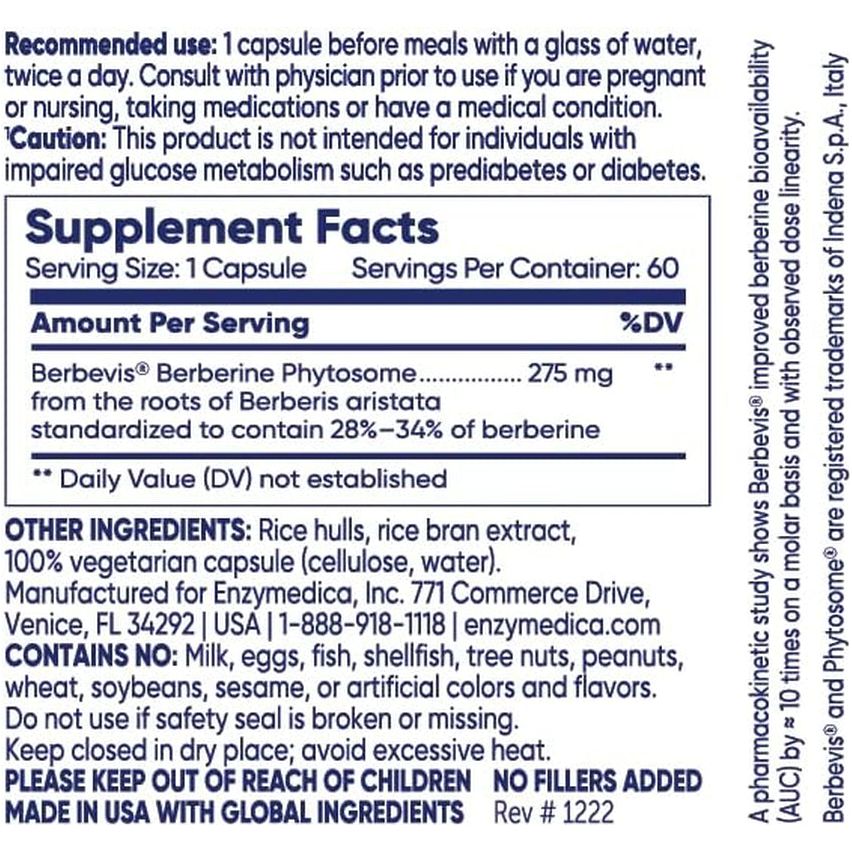 Enzymedica, Berberine Phytosome
