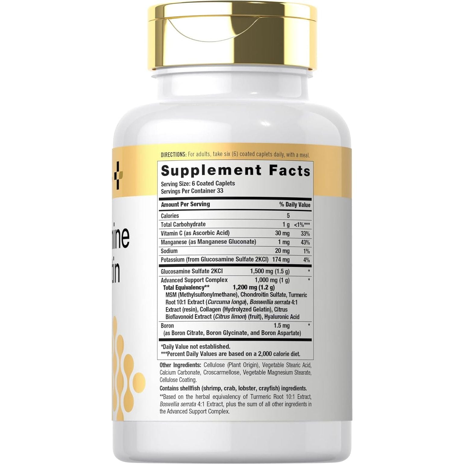 Doctor'S Way Glucosamine Chondroitin Turmeric MSM | 200 Caplets | Advanced Support Complex