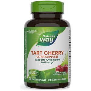 Nature'S Way Tart Cherry Ultra Capsules, Montmorency Cherry, Anthocyanins for Antioxidant Support*, 1,200 Mg 90 Capsules