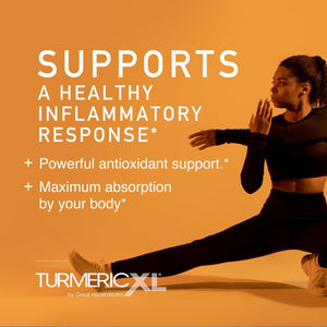 Turmericxl Natural Joint Support & Healthy Inflammatory Response Supplement 30 Veggie Capsules
