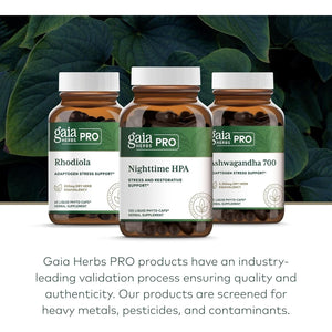 Gaia Herbs Pro Nighttime HPA - Restorative & Healthy Sleep Support Supplement (60 Servings)