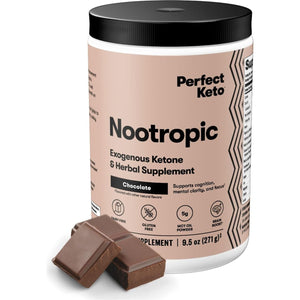 Perfect Keto Nootropic Brain Support, Caffeine Free Focus and Energy Supplement 15 Servings