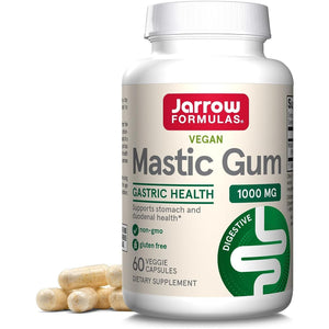 Jarrow Formulas Mastic Gum 1000 Mg for Gastrointestinal Health Support, 60 Veggie Capsules