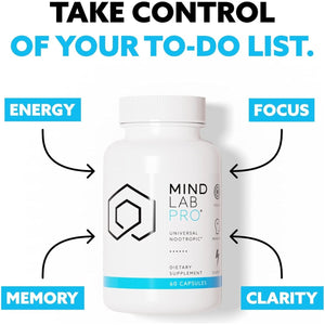 Mind Lab Pro® Universal Nootropic™ Brain Booster Supplement for Focus, Memory, Clarity, Energy - 60 Capsules