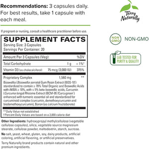 Terry Naturally Healthy Knees & Joints - Dietary Supplement to Support Bone Health & Joint Flexibility 60 Capsules