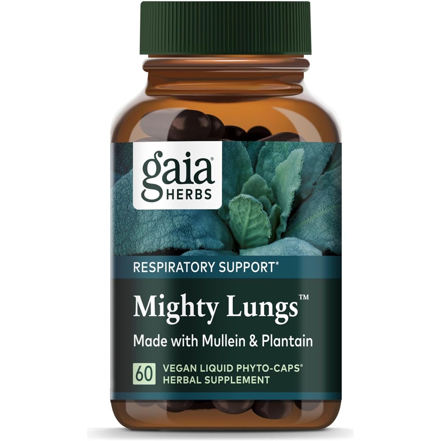 Gaia Herbs Mighty Lungs - Lung Support Supplement to Help Maintain Overall Lung & Respiratory Health (30-Day Supply)