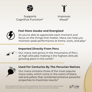 Organic Maca Root Capsules 1500Mg - Supports Energy, Performance & Mood - 120 Pills