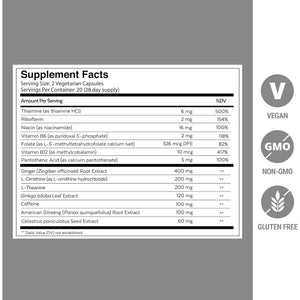 Qualia FOCUS Brain Booster Supplement to Deliver Sustained Mental Energy, Alertness, Concentration & Memory 1 Month Supply