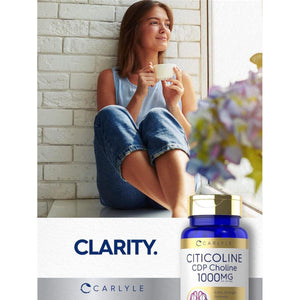 Carlyle Citicoline CDP Choline 1000Mg | 60 Capsules | Extra Strength Formula.
