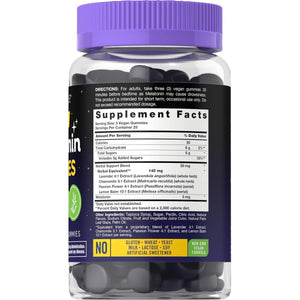 Carlyle Melatonin 3Mg Gummies - with Chamomile and Lavender Extract 75 Count - Suppviv