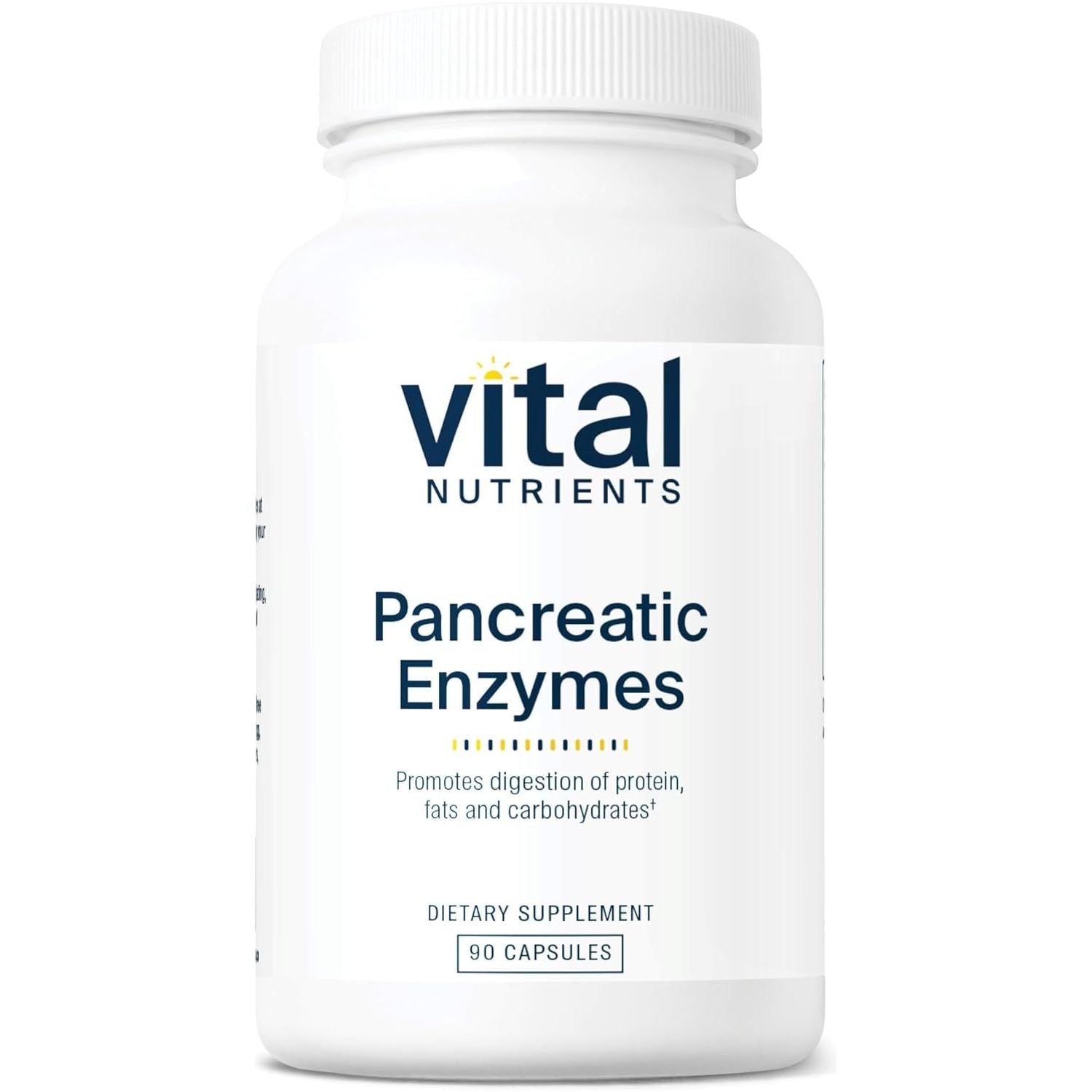 Vital Nutrients Pancreatic Enzymes 1000Mg | Pancreatin Digestion Supplement with Protease, Amylase & Lipase 90 Capsules