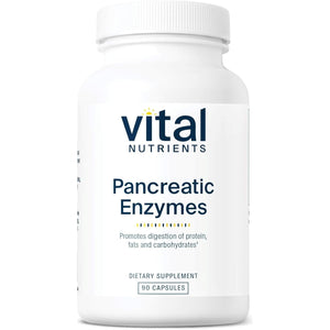 Vital Nutrients Pancreatic Enzymes 1000Mg | Pancreatin Digestion Supplement with Protease, Amylase & Lipase 90 Capsules