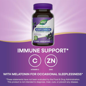Nature’S Way Sambucus Sleep + Immune* Elderberry 50 Gummies