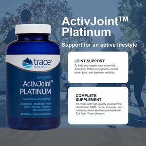 Trace Minerals Activjoint Platinum - Bone Health & Strength Support Supplement -180 Tablets (30 Servings)