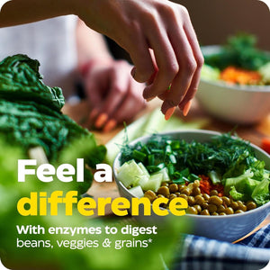 Enzymedica Veggiegest, Digestive Enzymes for Vegetarian and Raw Diets, Prevents Gas and Bloating, 90 Count