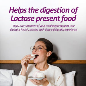 Lactase Enzyme Supplement (9.000 Fcc) - Quick Results for Dairy Ingestion, Quick Dissolve in Your Mouth 30 Tablets - SENSILATTE