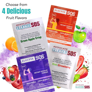 Glucose SOS Glucose Powder Packets with Natural Dextrose 12 Servings