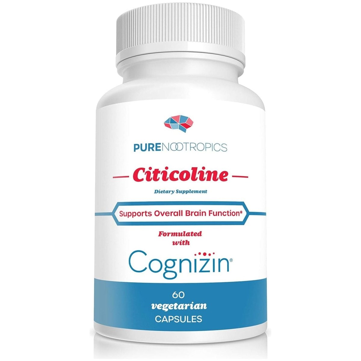 CDP Choline (Citicoline) 300 Mg | 60 Veg Cap| Supports Cognitive Function and Performance, Memory, Attention and Brain Health - Suppviv