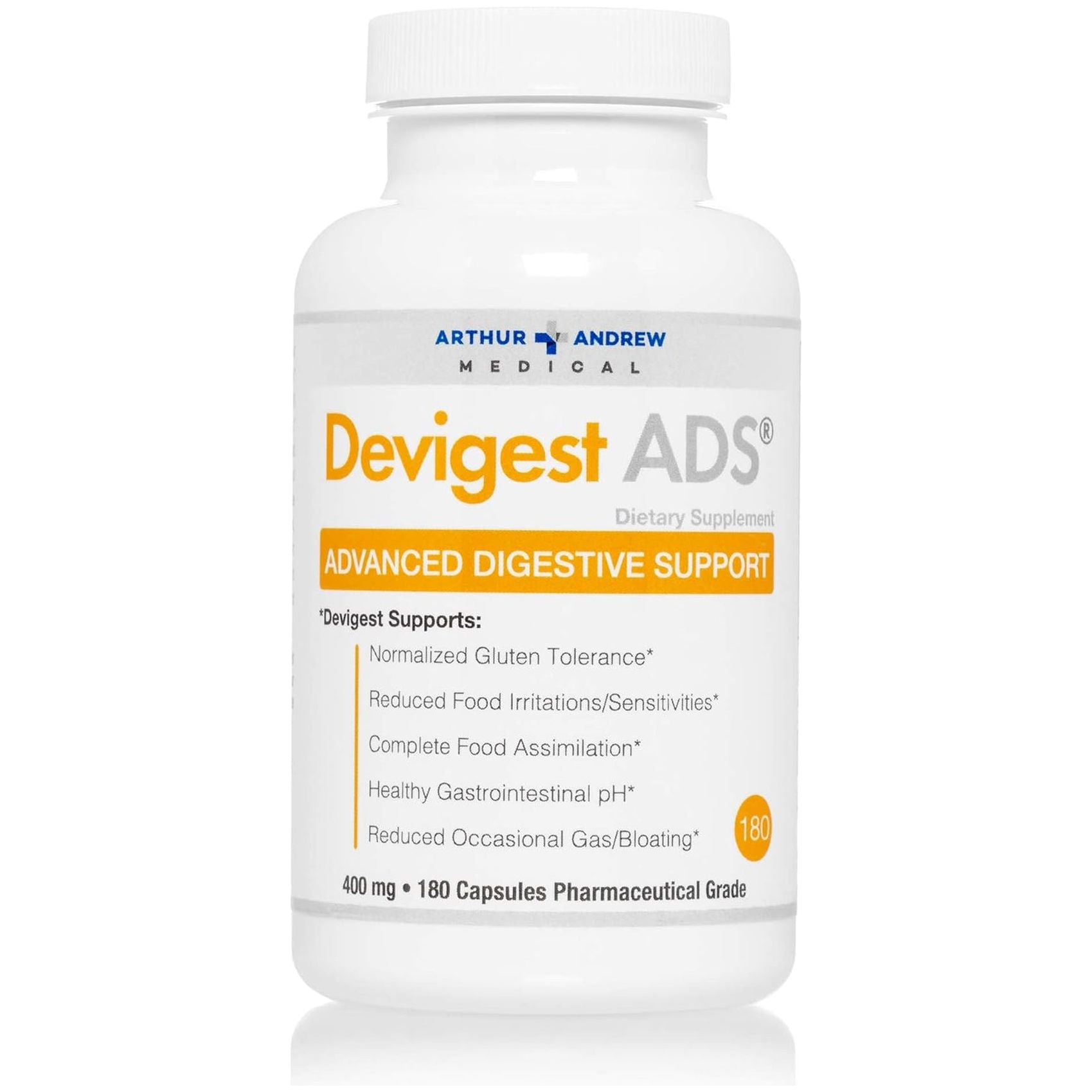 Arthur Andrew Medical - Advanced Digestive Support, Relief for Lactose Intolerance and Casein Sensitivities, 180 Capsules