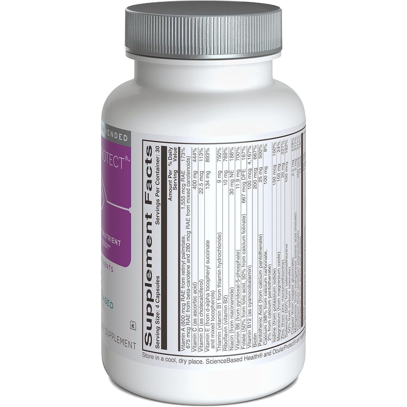 Ocularprotect Whole Body Formula - Multinutrient with Eye Specific Nutrients - 120 Capsules