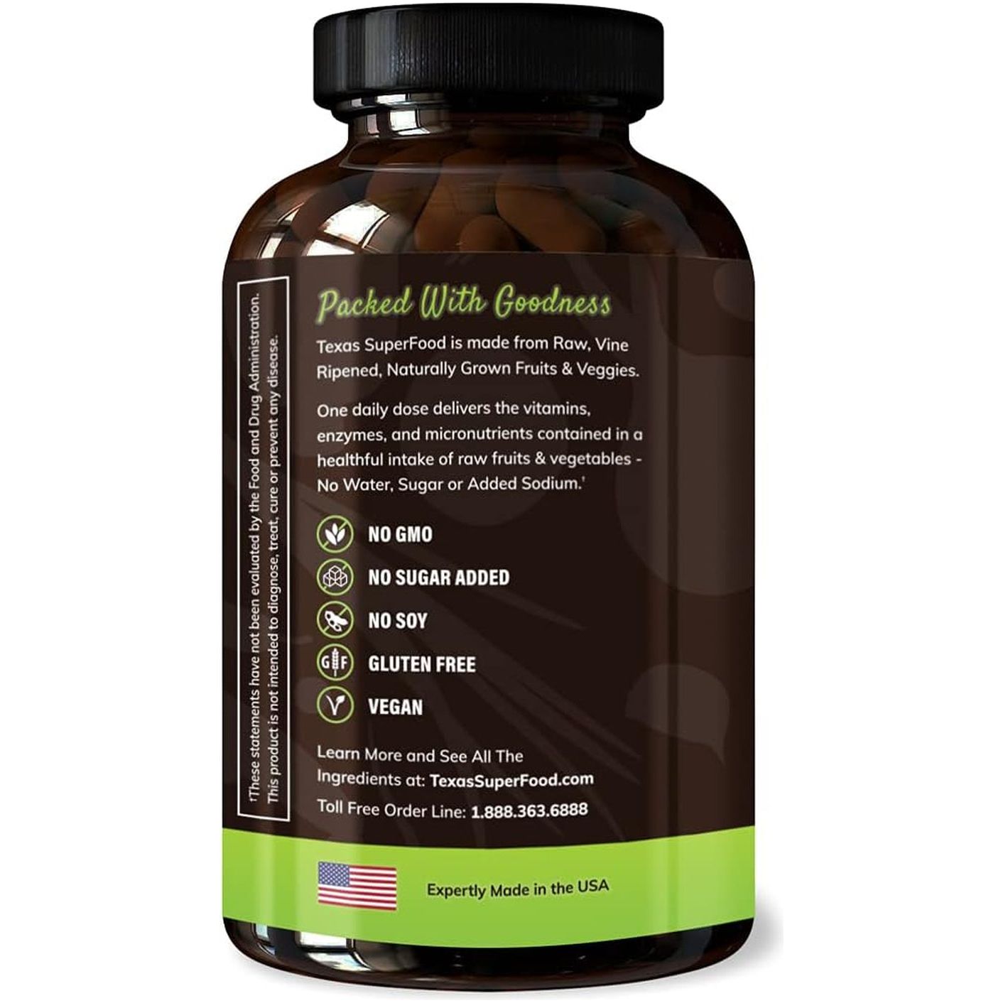 Original Superfood Capsules, Superfood Reds and Greens, 180 Capsules