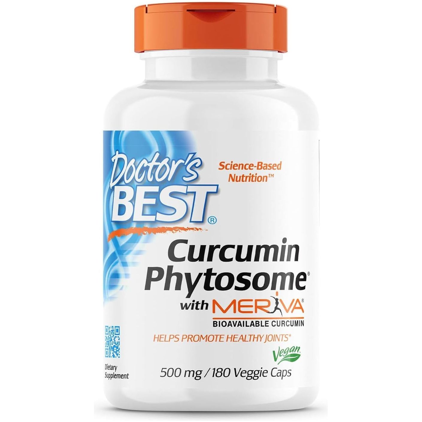Doctor'S Best Curcumin Phytosome with Meriva, Joint Support, 500 Mg 180 Veggie Caps