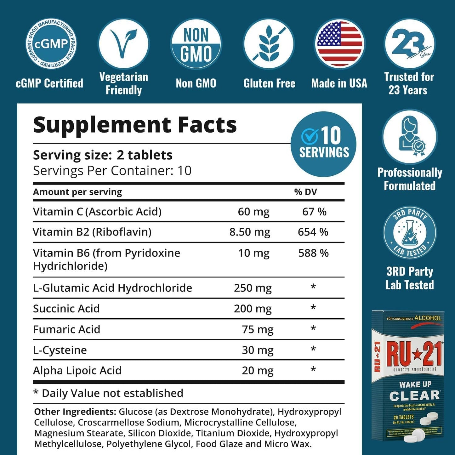 The Supplement for When You Want to Drink & Go to Work the Next Morning | Feel Better after Celebrating & Support Your Liver (10 Servings)
