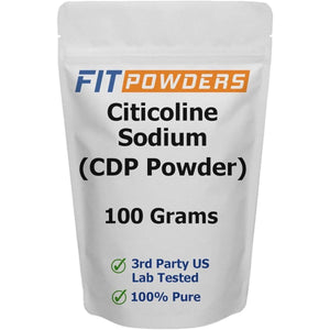 Citicoline Powder, CDP Choline Powder 100% Pure with Scoop, Non-Gmo, Cognitive Supplement for Memory and Learning (100 Grams).