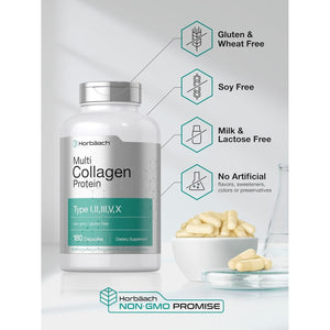 Horbäach Multi Collagen Protein 2000 Mg | 180 Capsules