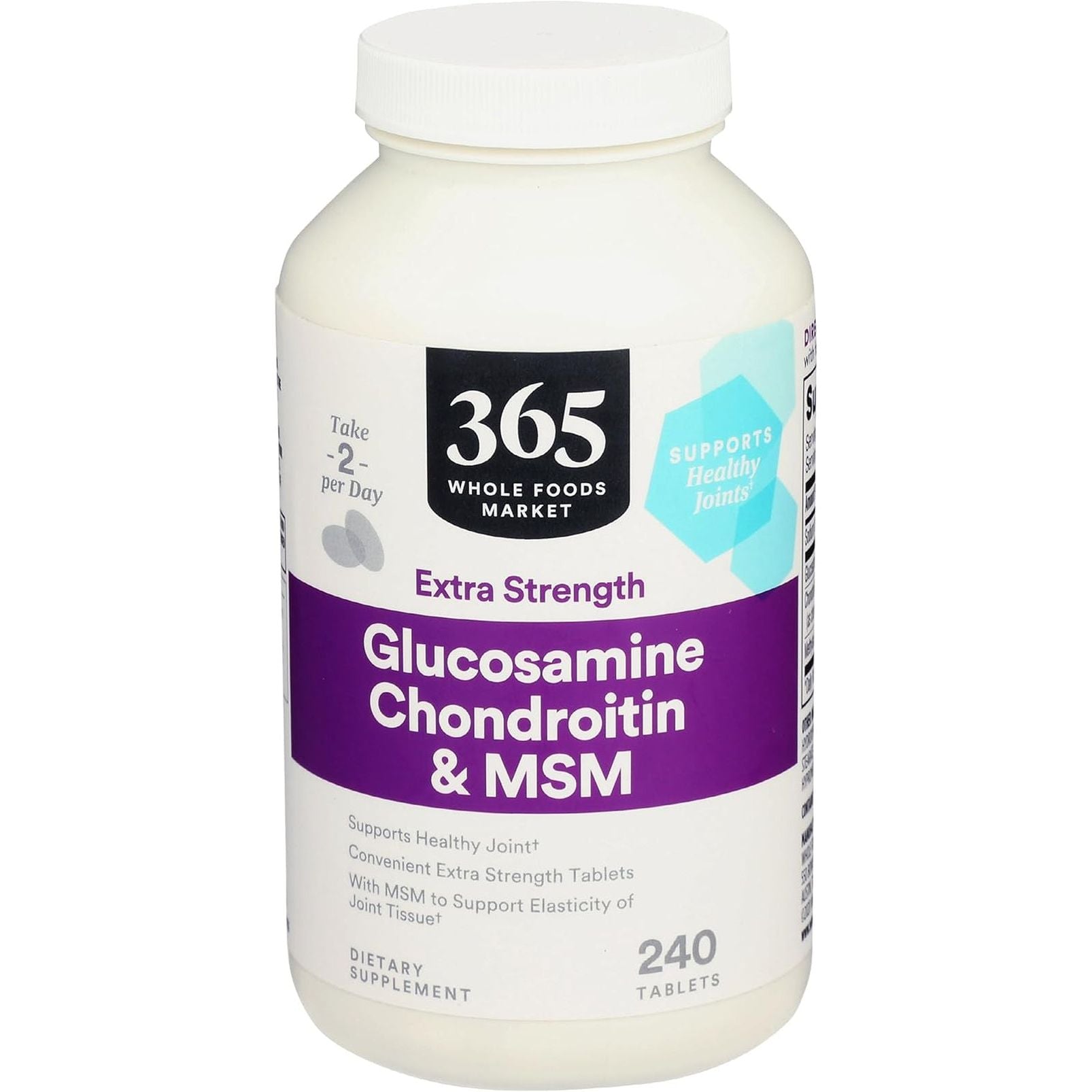 365 by Whole Foods Market, Glucosamine Chondroitin X Strength MSM, 240 Tablets