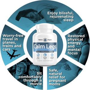 Natural for Natural Itching & Crawling , Tingling and Agitated Leg with Iron 60 Tablets