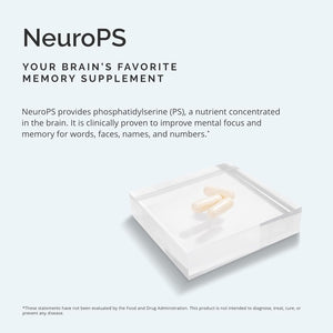 Dr Amen Brainmd Neurops - 150 Mg Phosphatidylserine - Promotes Mental Focus, Energy & Memory - 30 Servings