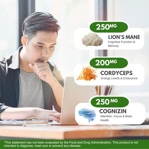 Life Happns Level up Energy and Focus Supplement 90 Capsules