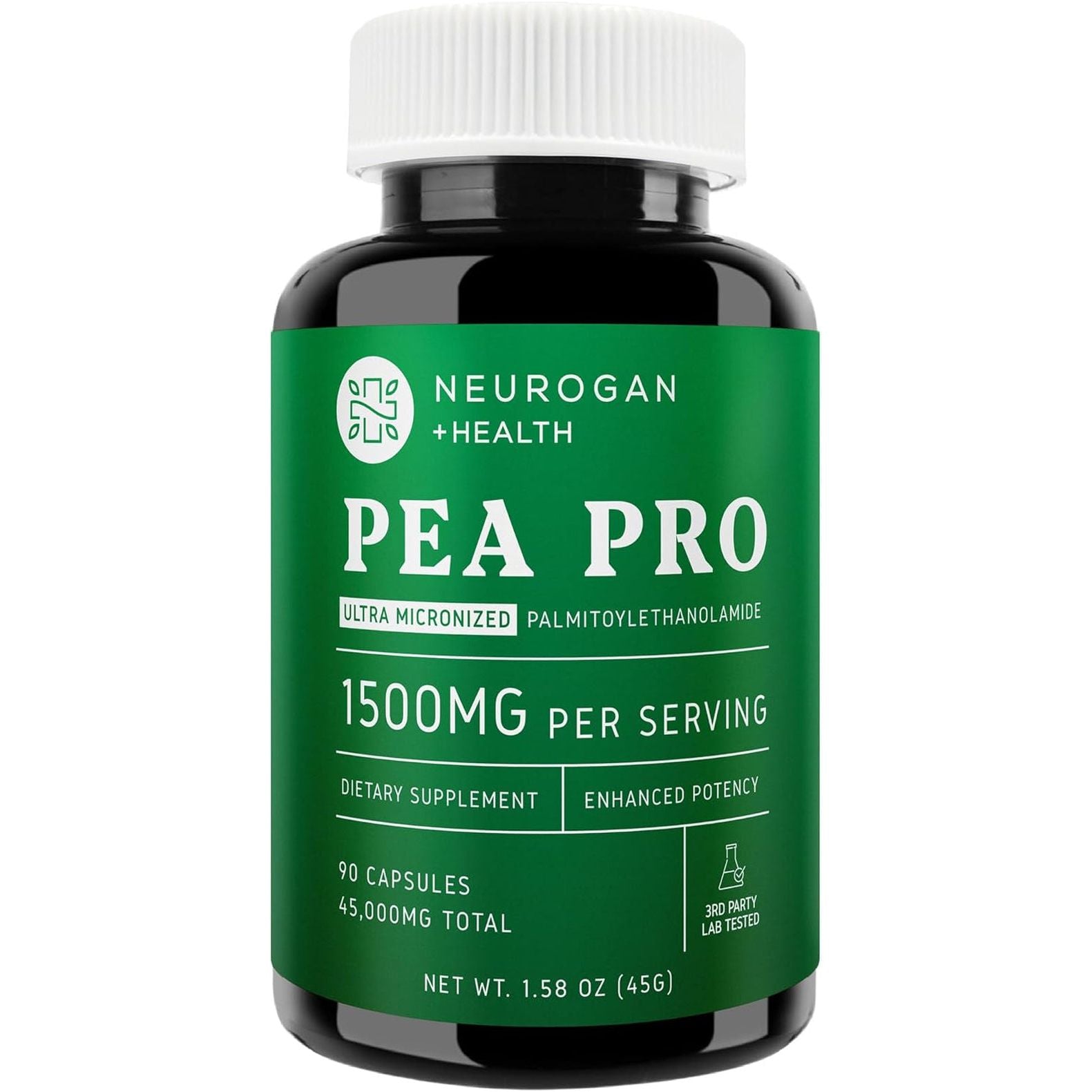 Ultra Micronized Palmitoylethanolamide (Pea) Supplement - 1500 MG - 90 Capsules