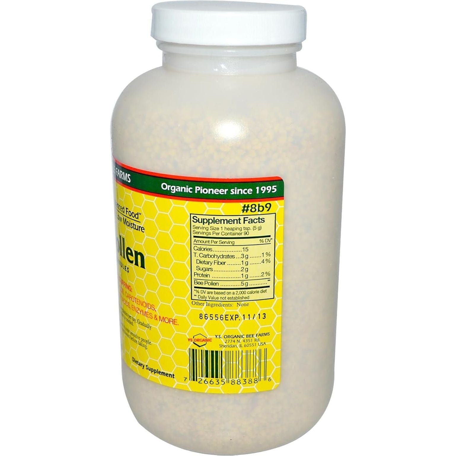 Bee Pollen - Low Moisture Whole Granulars YS Eco Bee Farms 16 Oz Granular