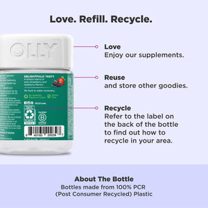 OLLY Muscle Recovery Sleep Gummies - Berry Flavor - 40 Count