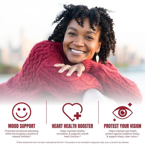 Right Health Nutra Saffron Supplements - Supports Mood | Focus | Digestion | Eye Health 60 Capsules