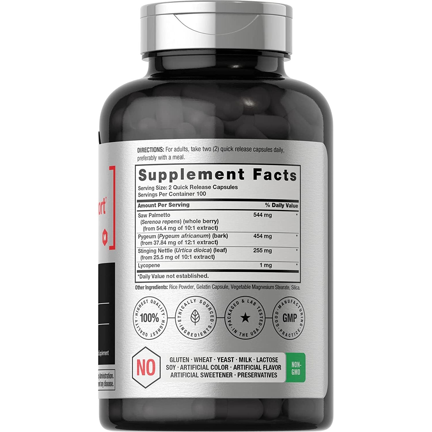 Horbaach Prostate Supplement for Men | 200 Capsules | Enhanced Complex with Saw Palmetto, Pygeum, Stinging Nettle