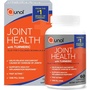 Qunol 5-In-1 Support Healthy Inflammation Response & Discomfort Caused by Overuse of Joints,Fast Acting 60 Count