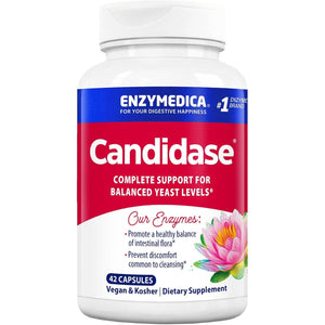 Enzymedica, Candidase, Digestive Enzymes for Gentle Cleansing Support, Gut Health & Digestion, 42 Count