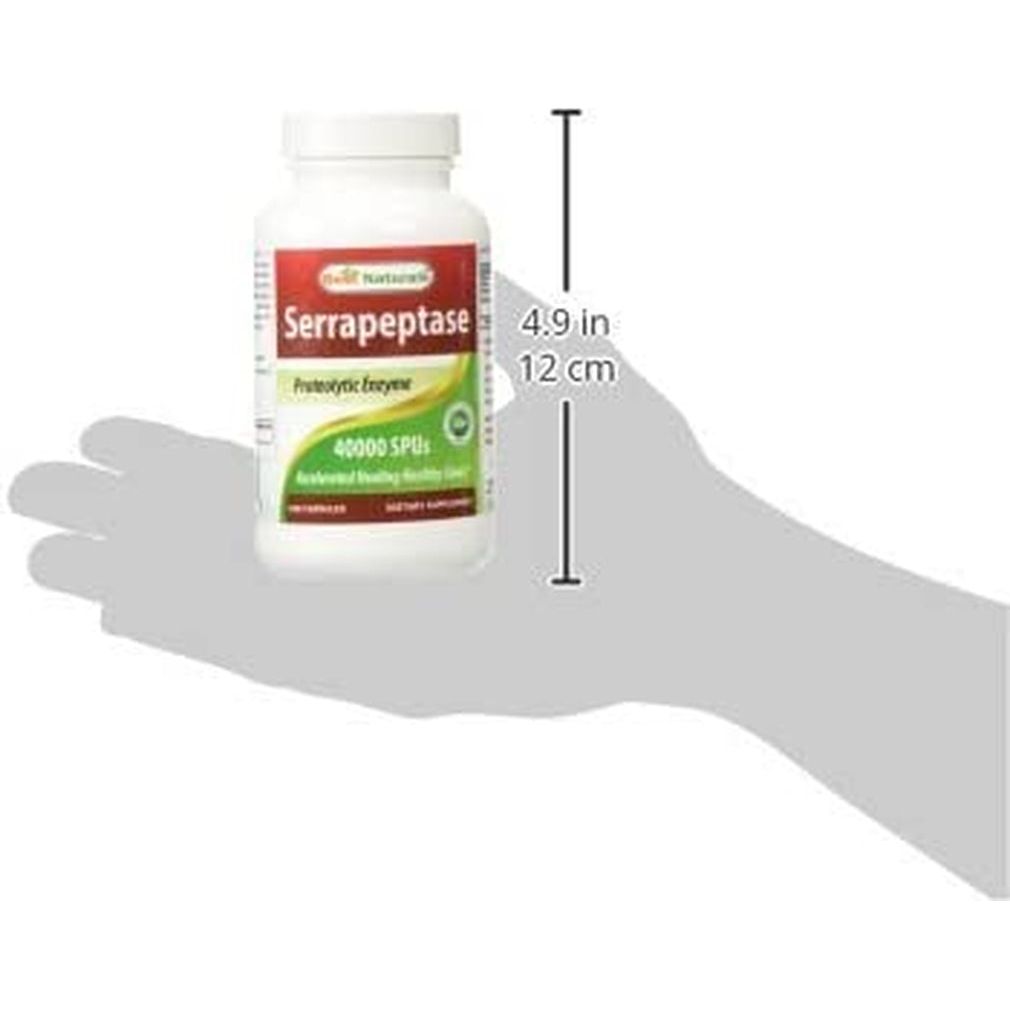 Best Naturals Serrapeptase 40000 Spus 180 Capsules