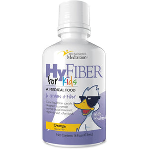 Medtrition Hyfiber Liquid Fiber for Kids, Supports Regularity and Softer Stools, 6 Grams of Fiber, 32 Servings