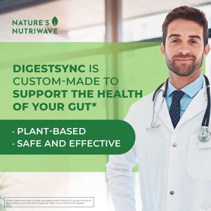 Digestsync Digestion Supplement for Gut Health - Natural Powder for Digestive Support, Bloating Relief 1 Month Supply