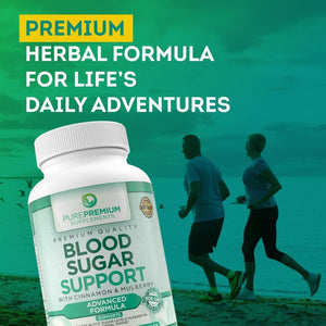 Purepremium Supplements Blood Sugar Support - to Support Blood Sugar Levels Already in the Normal Range - 120 Count