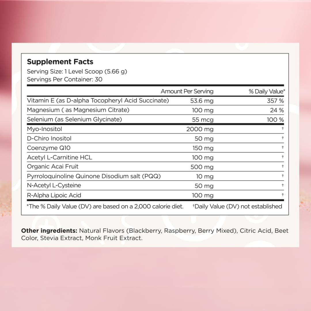 Beli Preconception Supplement for Fertility, Egg Quality, PCOS, Hormones, and Ovulation