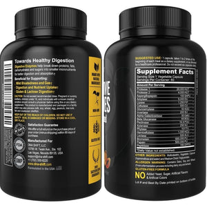 Digestive Enzymes - Ultra Digestive Enzymes May Ease Constipation, Bloating & Gas - All Diets - 60 CT