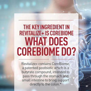 Health plus Revitalize+ Corebiome Tributyrin Postbiotics for Complete Digestive Health, Leaky Gut, Colon 30 Servings