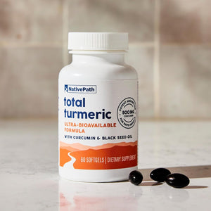 Nativepath Turmeric Curcumin with Black Seed Oil - Advanced Antioxidant & Joint Support Supplement 60 Softgels